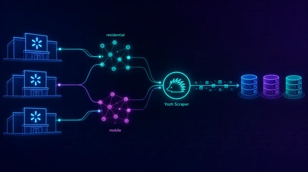 CyberYozh Infrastructure for Walmart Scraping